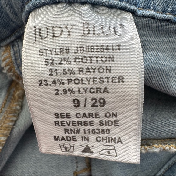 Judy Blue Lincoln Mid Rise Pull On Skinny‎ Jeans Jegging- Women's Size 9/29 - Picture 9 of 13